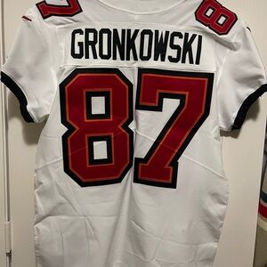 Authentic Grownkowski Tampa Bay white jersey